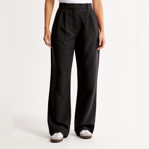 NWT Abercrombie Curve Love Sloane Tailored Pant - Black - Picture 3 of 3